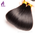 Factory virgin crochet hair bundle tape in hair extensions straight brazilian human hair